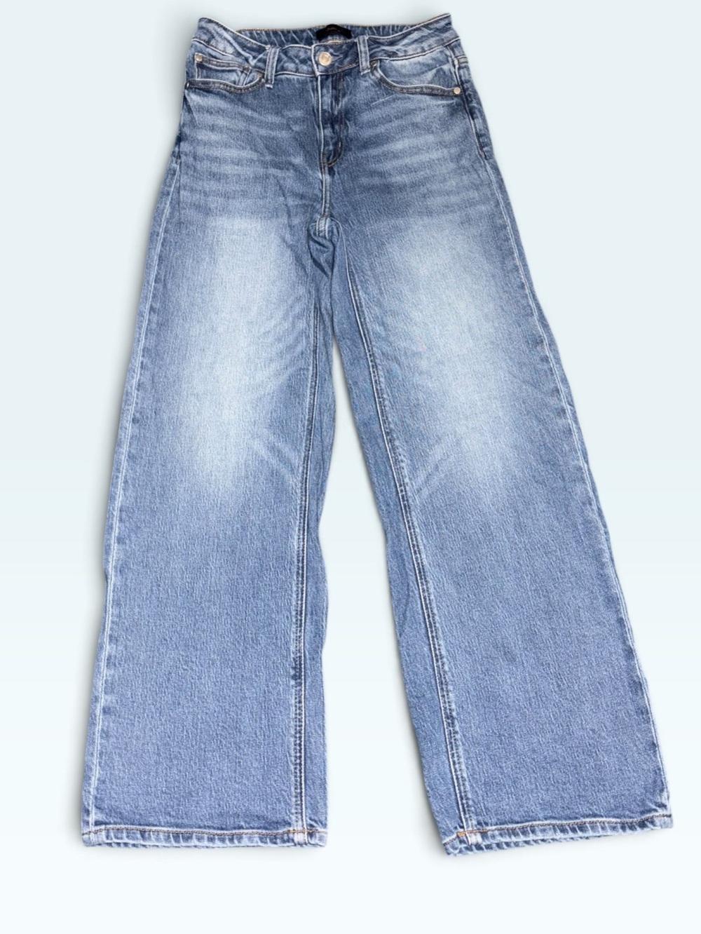 Quince Bella Stretch Wide Leg Jeans Size 26 x 28 MSRP $218 - Picture 5 of 10